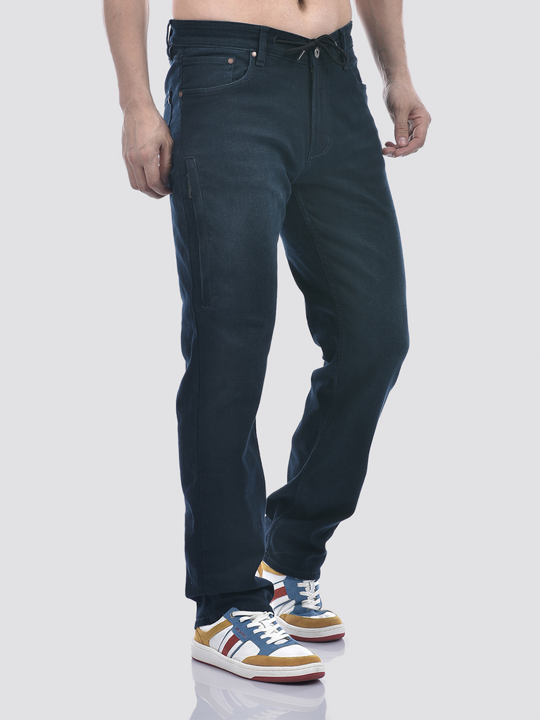 Numero Uno Men Dark Blue Regular Fit Sustainable Packable Jeans